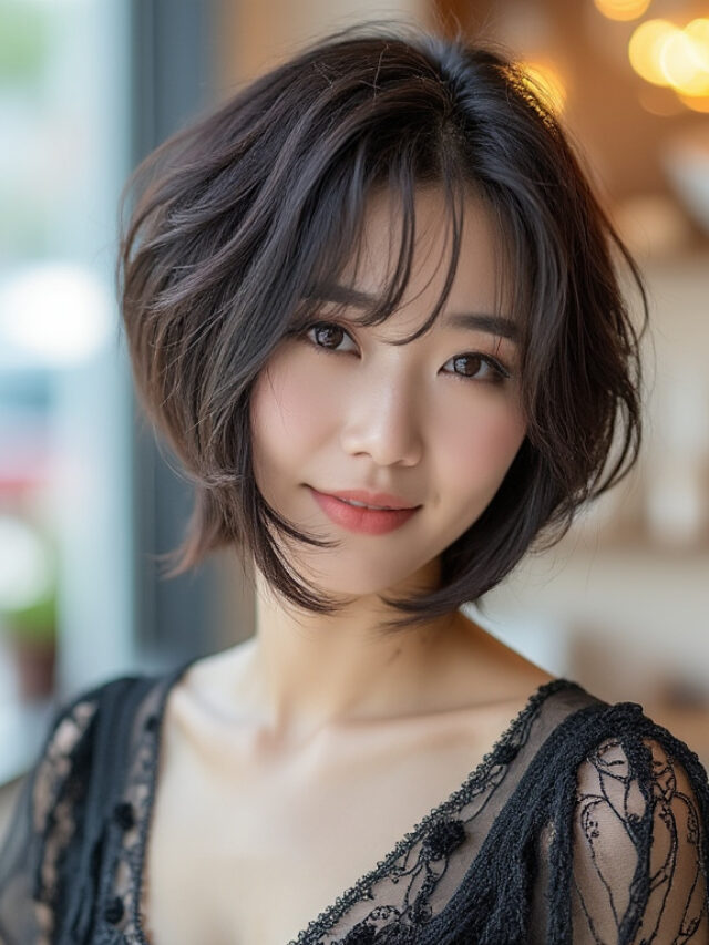 단발머리 헤어스타일